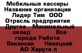 Мобильные кассиры › Название организации ­ Лидер Тим, ООО › Отрасль предприятия ­ Другое › Минимальный оклад ­ 50 000 - Все города Работа » Вакансии   . Ненецкий АО,Харута п.